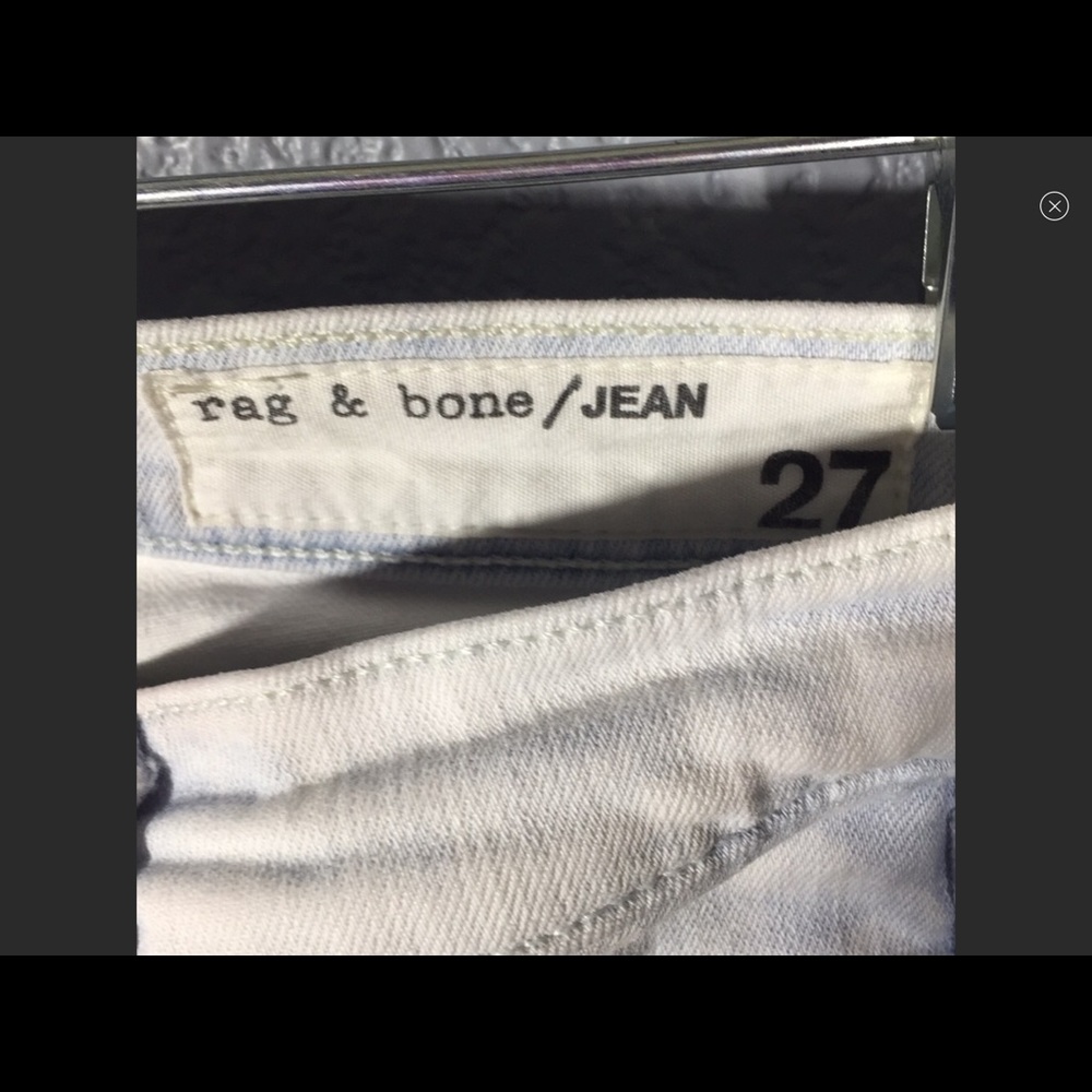 Uec Rag & Bone Bleached Jeans Sz 27 - image 3
